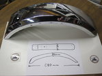 Parafango posteriore in metallo Crom Benelli Moto Guzzi Morini Ducati Laverda