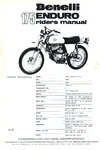 Fahrer-Handbuch Benelli 175 Enduro